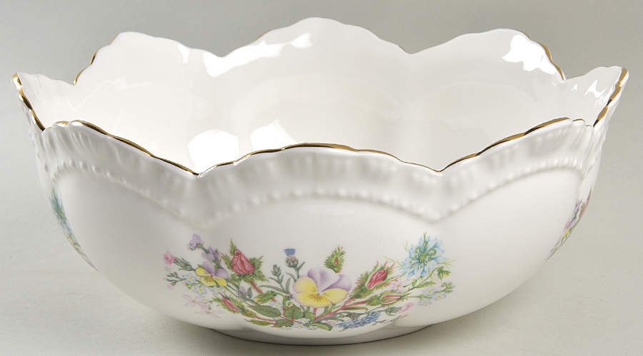 Wild Tudor 9" Scalloped Bowl by John  Aynsley & Sons-1