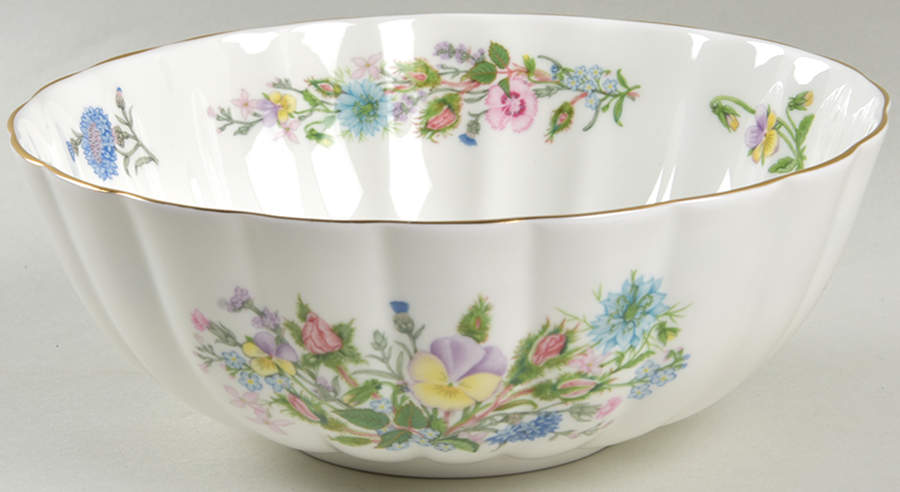 Wild Tudor 7" Round Fluted Bowl by John  Aynsley & Sons-1