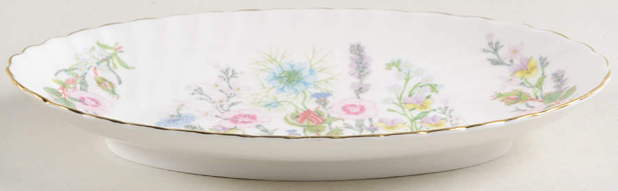 Wild Tudor 8" Oval Fluted Dish by John  Aynsley & Sons-1