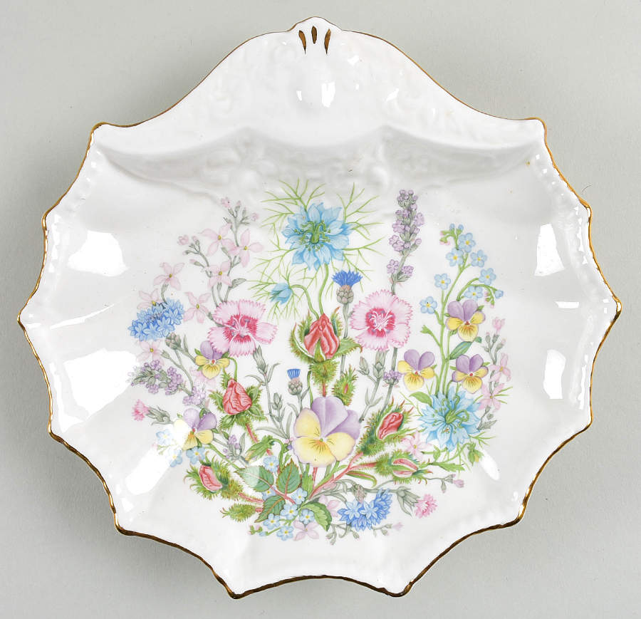 Wild Tudor 8" Shell Shaped Dish by John  Aynsley & Sons-1