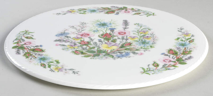Wild Tudor Flat Cake Plate/Cheese Plate by John  Aynsley & Sons-1