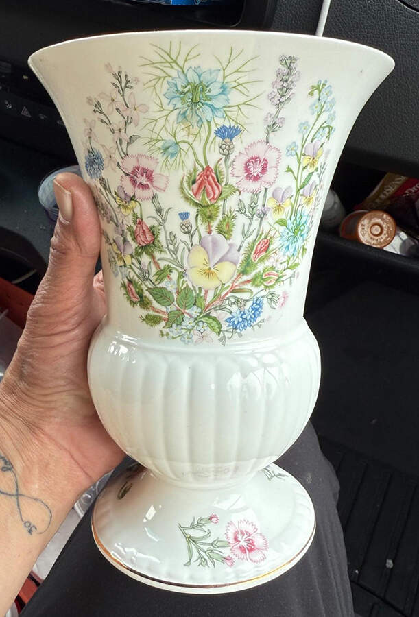 Wild Tudor 7" Vase by John  Aynsley & Sons-1