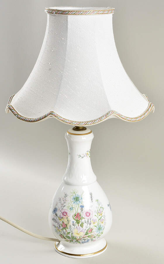Wild Tudor 11" Electric Lamp & Shade by John  Aynsley & Sons-1