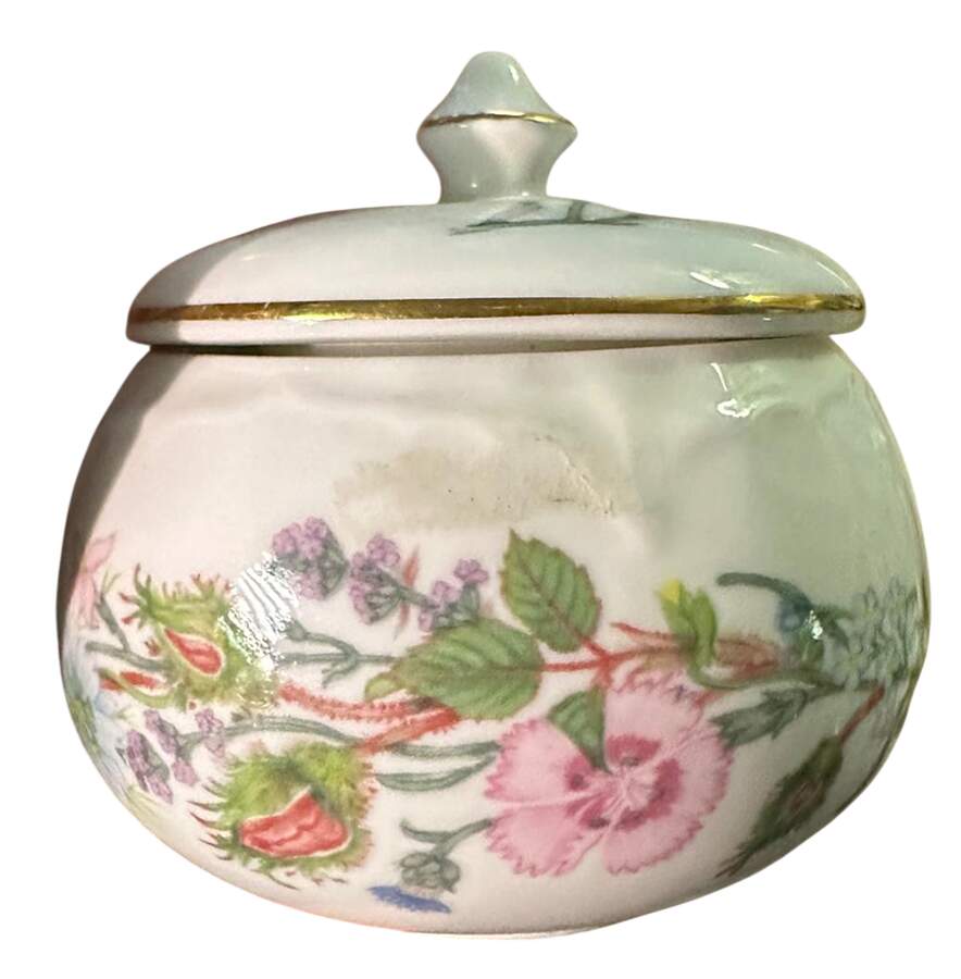 Wild Tudor Round Cascade Trinket Box & Lid by John  Aynsley & Sons-1