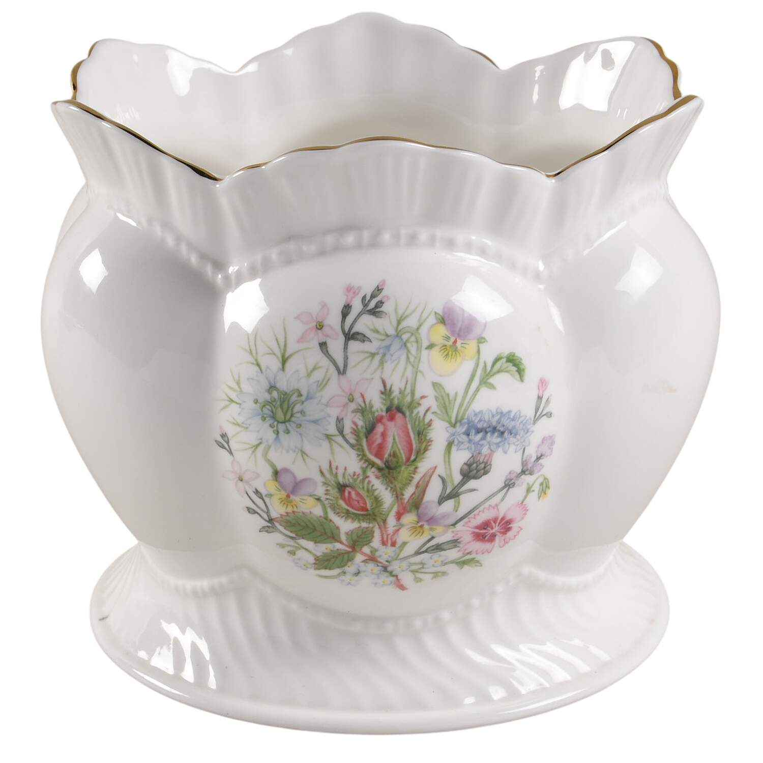 Wild Tudor 6" Cachepot/Vase by John  Aynsley & Sons-1