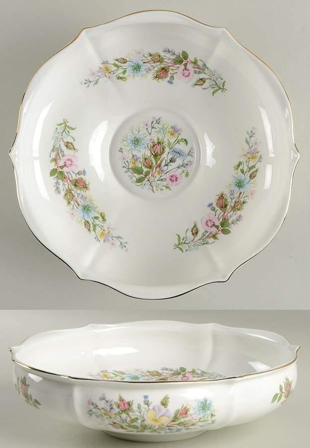 Wild Tudor 10" Edwardian Bowl by John  Aynsley & Sons-1