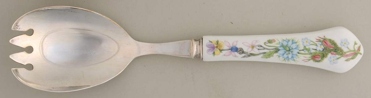 Wild Tudor Salad Serving Fork with Stainless Prongs by John  Aynsley & Sons-1
