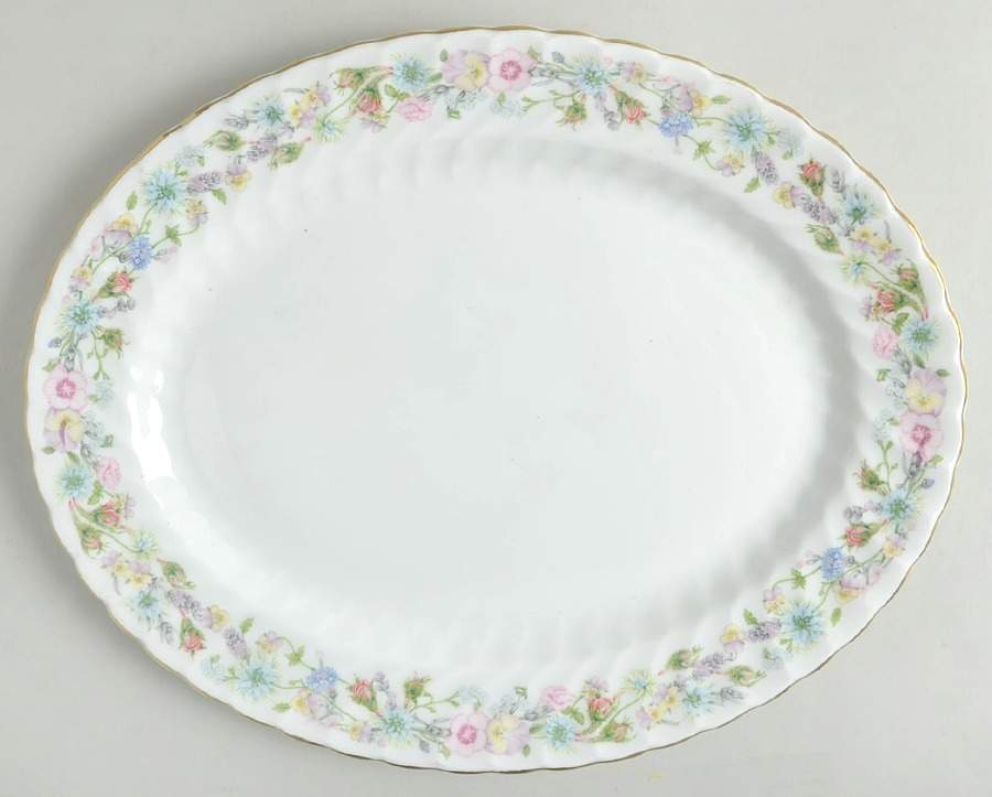 Wild Tudor 13" Oval Serving Platter by John  Aynsley & Sons-1