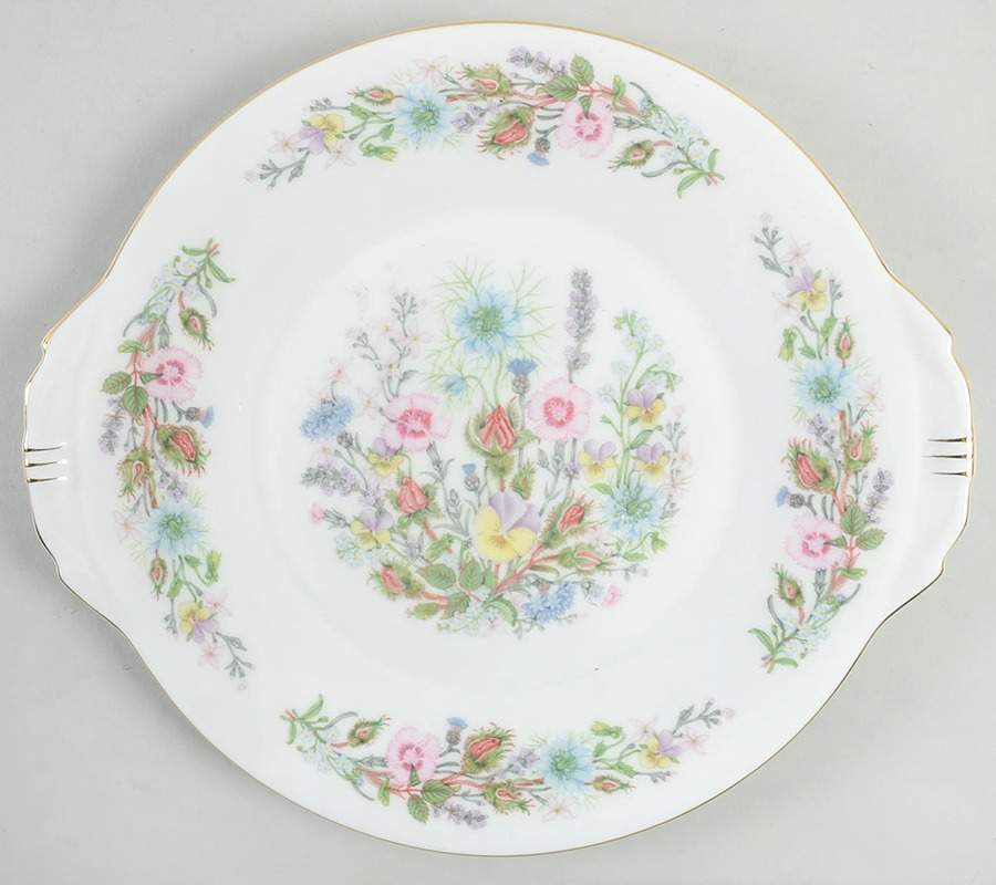 Wild Tudor Handled Cake Plate by John  Aynsley & Sons-1