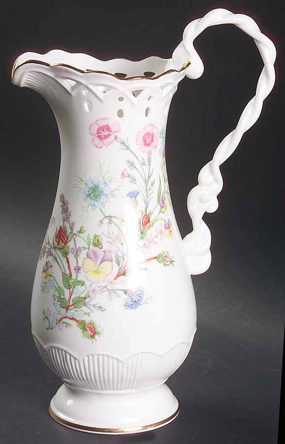 Wild Tudor 32 Oz Pierced Pitcher by John  Aynsley & Sons-1