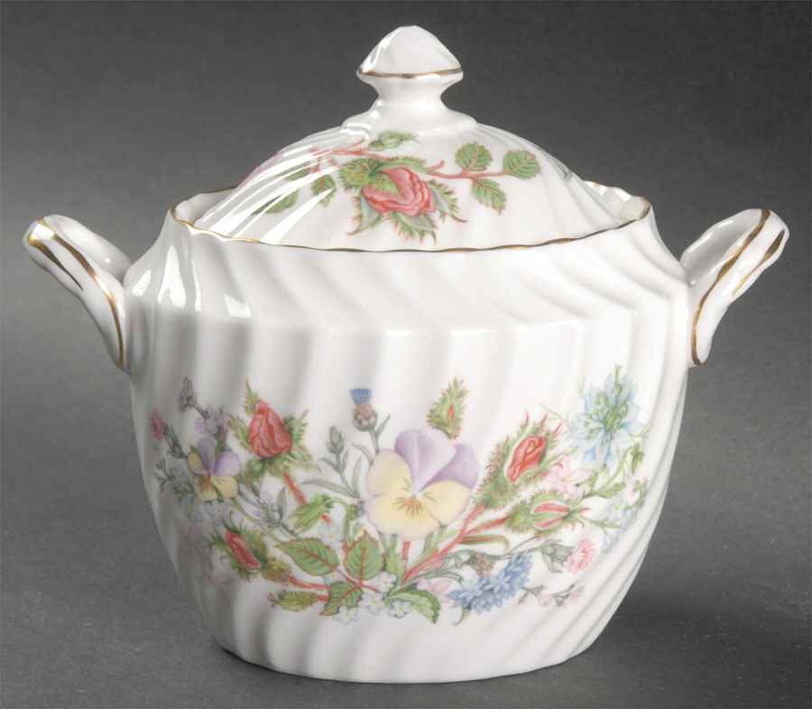 Wild Tudor Sugar Bowl & Lid by John  Aynsley & Sons-1