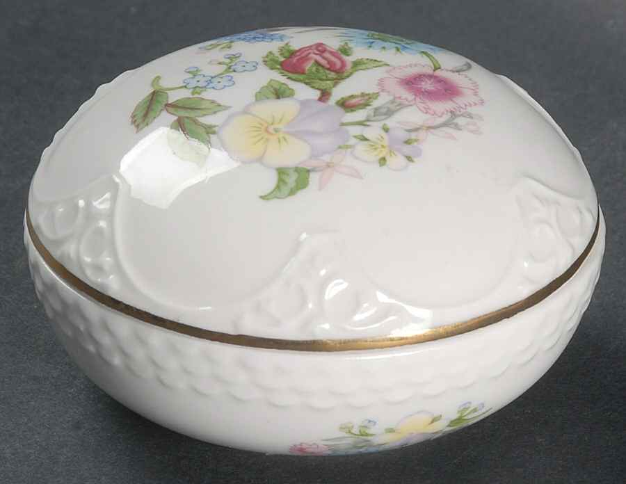 Wild Tudor Round Clyde Box & Lid by John  Aynsley & Sons-1
