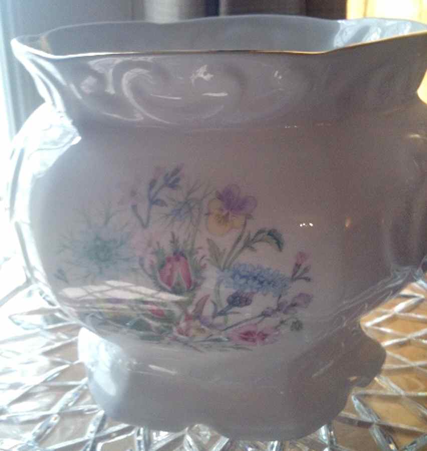 Wild Tudor 6" Jardiniere by John  Aynsley & Sons-1