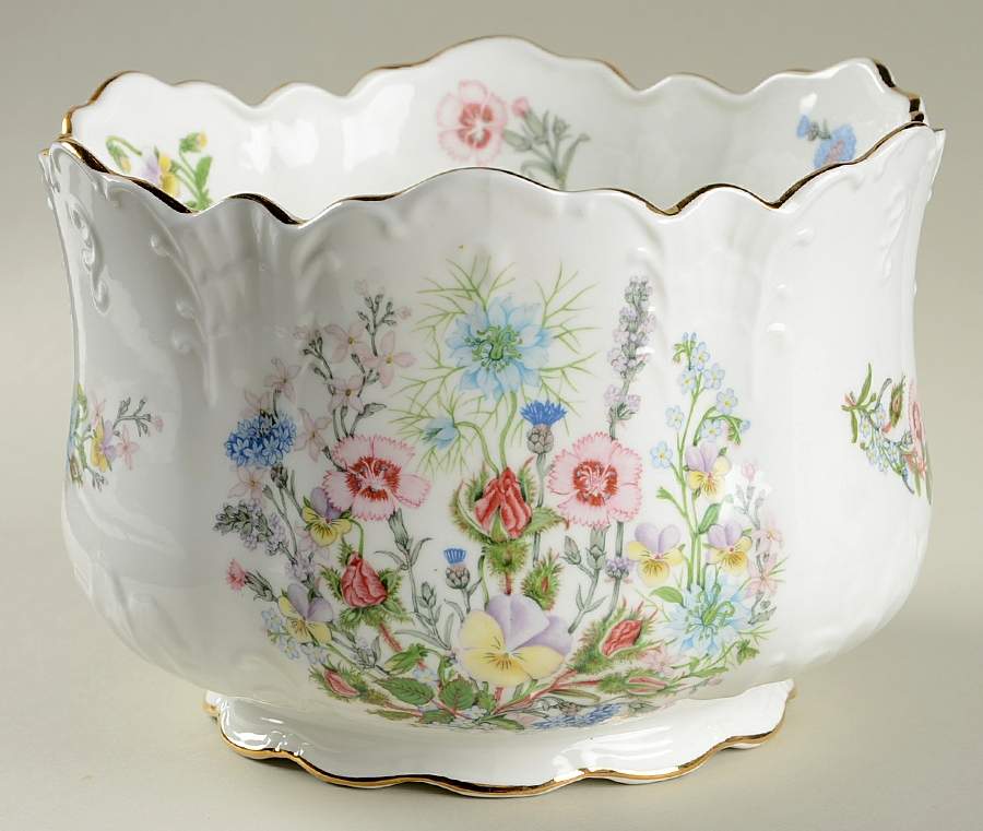 Wild Tudor 5" Cachepot by John  Aynsley & Sons-1