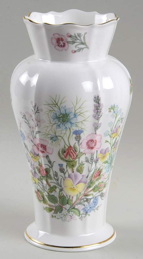 Wild Tudor 9" Edwardian Vase by John  Aynsley & Sons-1