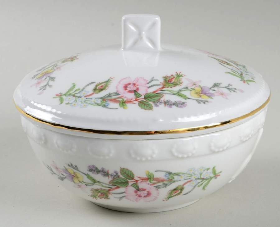 Wild Tudor 4" Round Box & Lid by John  Aynsley & Sons-1