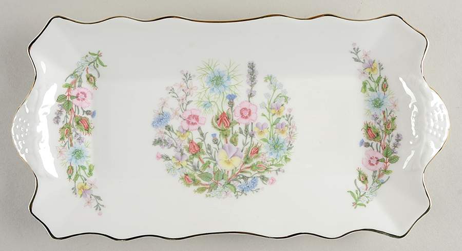 Wild Tudor Large Sandwich Tray by John  Aynsley & Sons-1