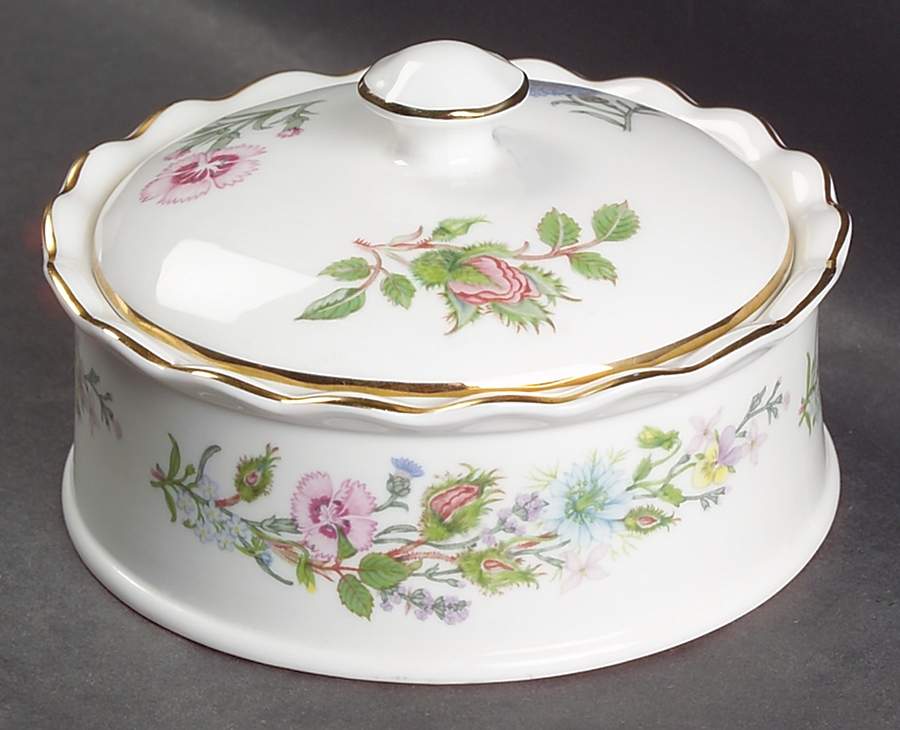 Wild Tudor Trinket Box & Lid by John  Aynsley & Sons-1