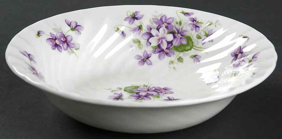 Wild Violets Coupe Cereal Bowl by John  Aynsley & Sons-1