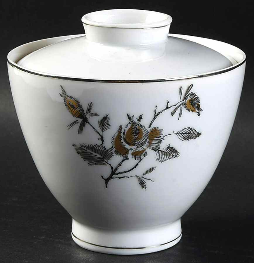 Brocade Sugar Bowl & Lid by ACI-1