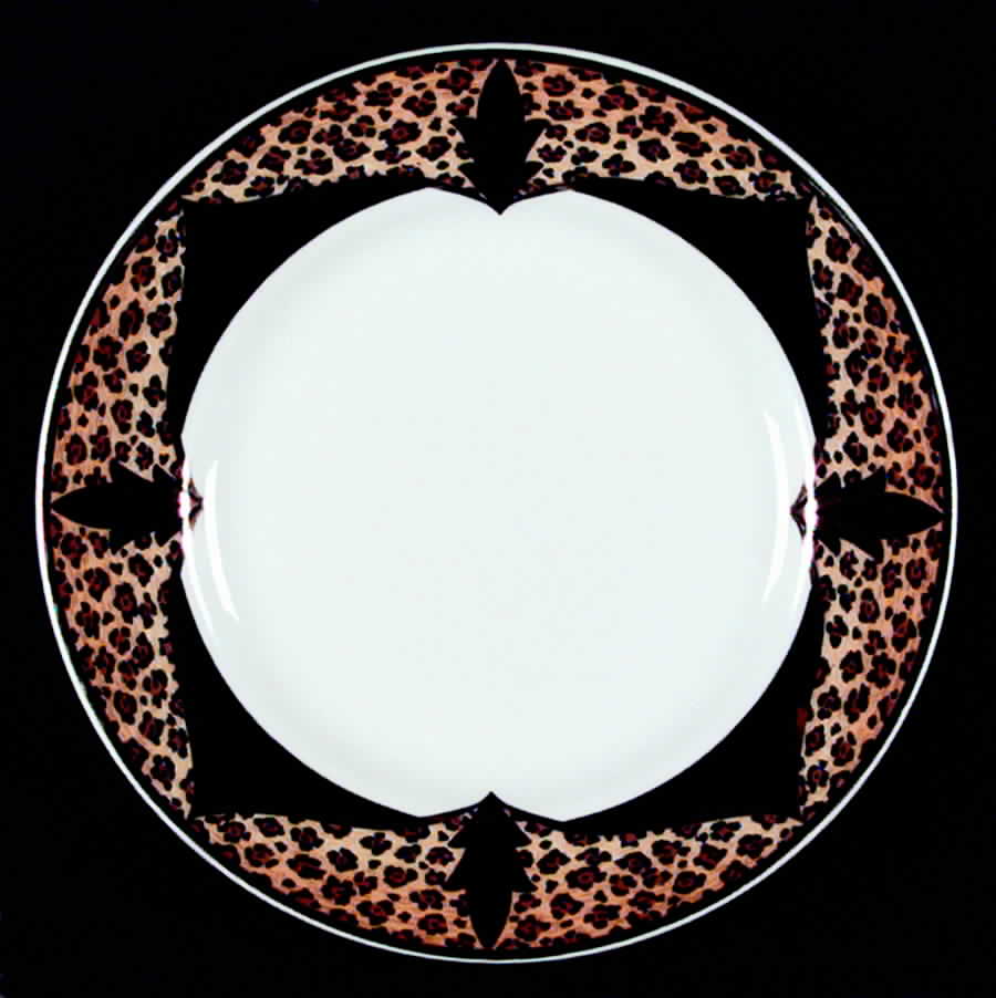 Cheetah  Dinner Plate by American Atelier-1