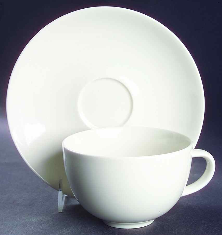 24H White Breakfast Cup & Saucer Set by Arabia of Finland-1
