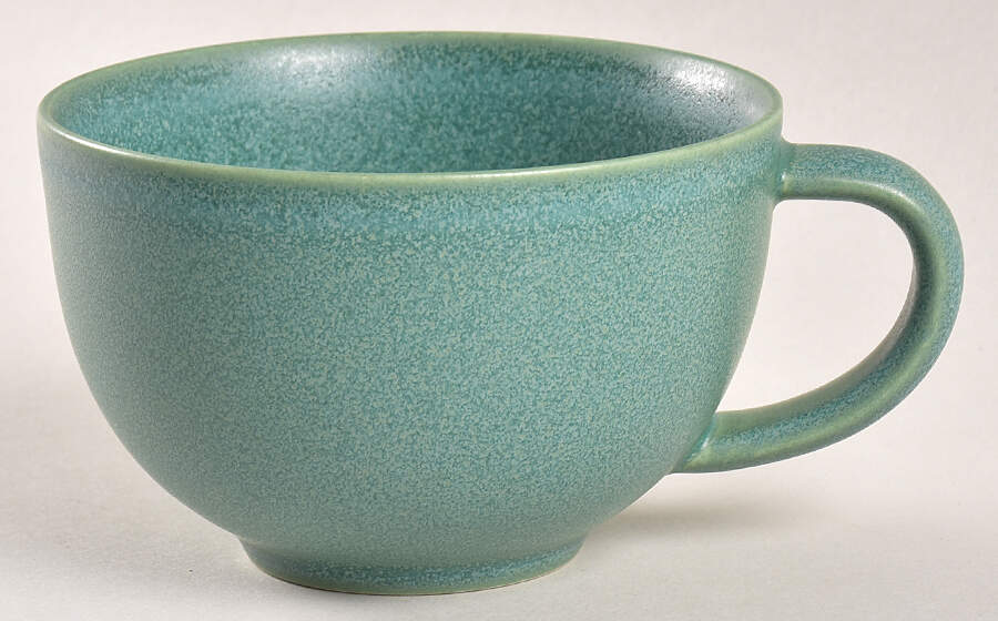 24H Green Flat Cup by Arabia of Finland-1