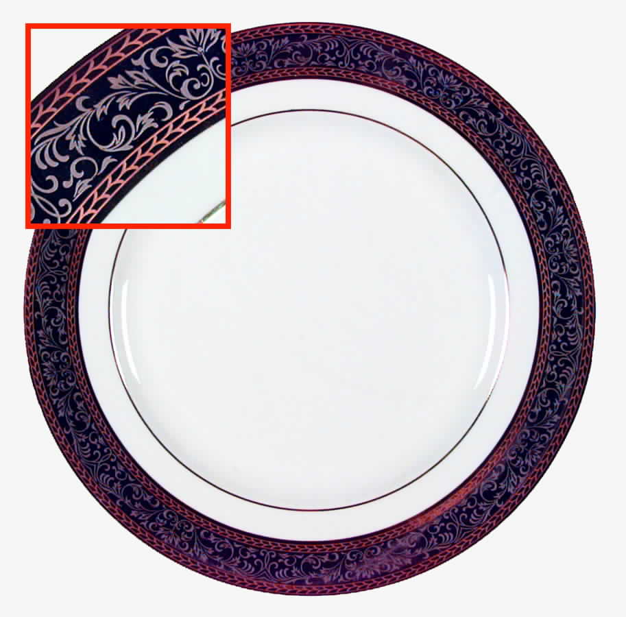 Buckingham (5033, Wide Encrusted Band) Dinner Plate by American Atelier-1