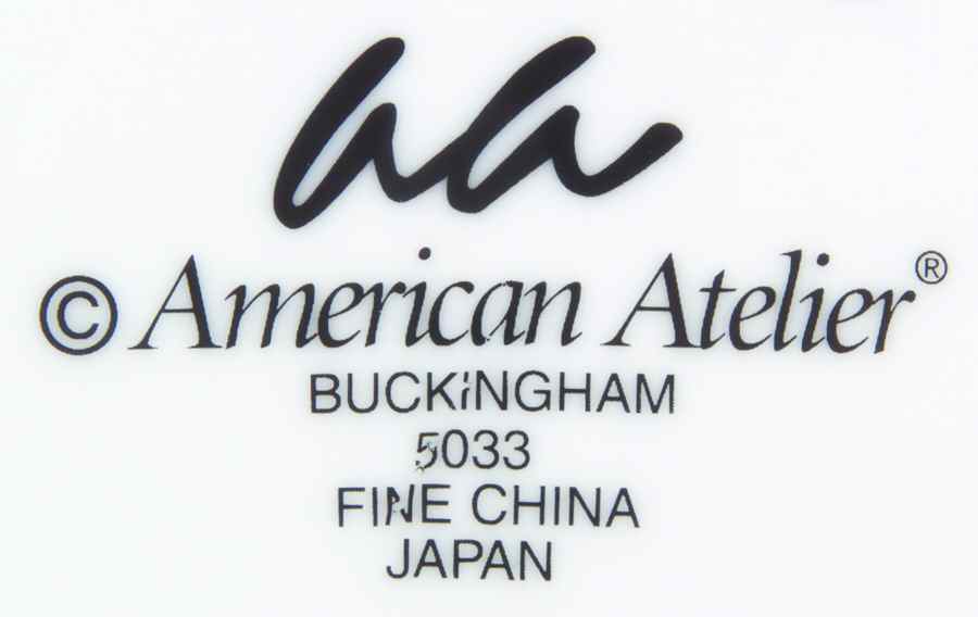 Buckingham (5033, Wide Encrusted Band) Salad/Dessert Plate by American Atelier-1
