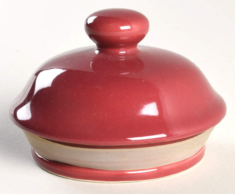 Cranberry Lid for Medium Canister by Alacarte-1