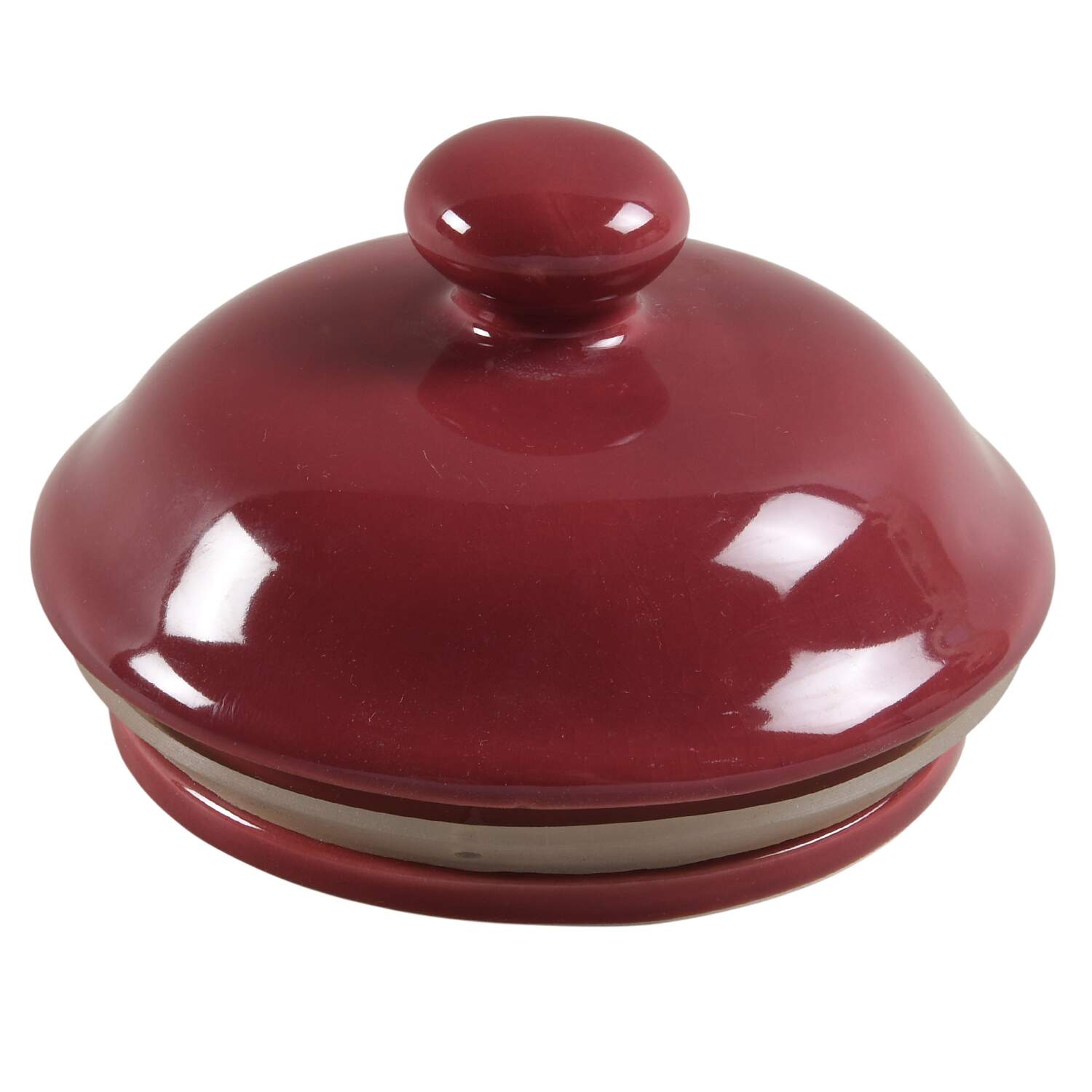 Cranberry Lid for Large Canister by Alacarte-1