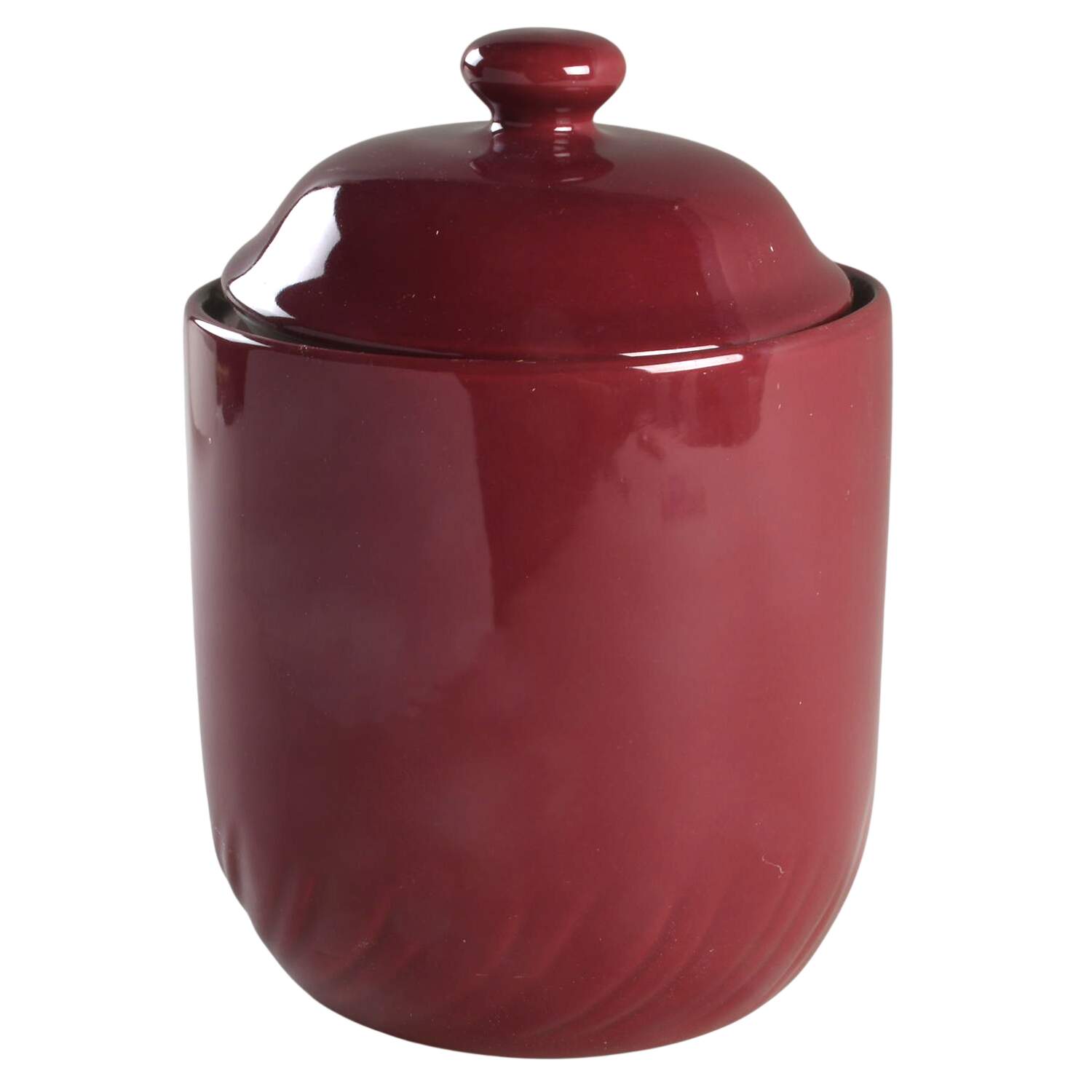 Cranberry Extra Large Canister & Lid by Alacarte-1