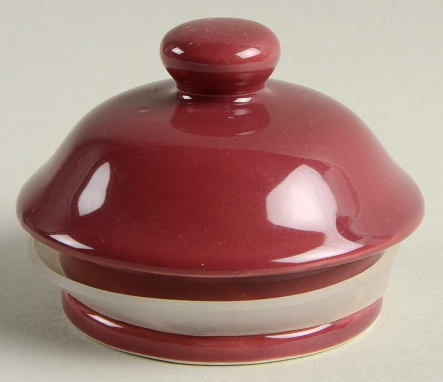 Cranberry Lid for Small Canister by Alacarte-1