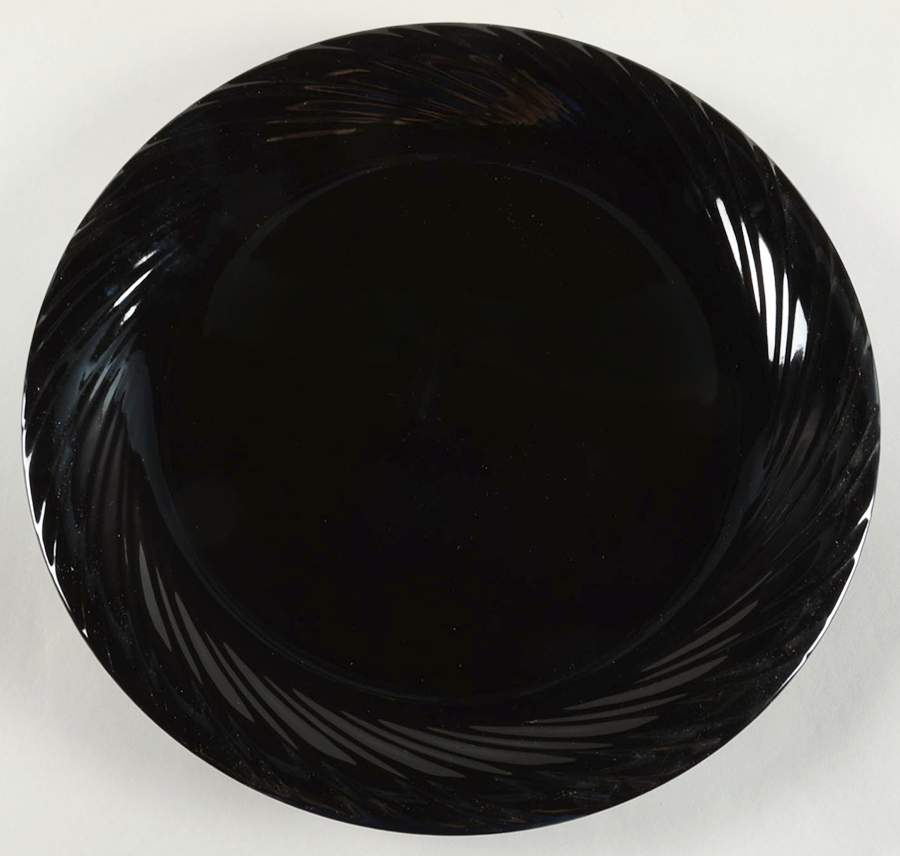 Black 12" Chop Plate (Round Platter) by Alacarte-1
