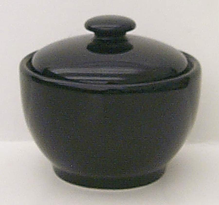 Black Sugar Bowl & Lid by Alacarte-1