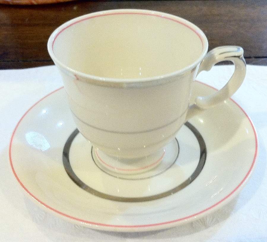 ARA53 Footed Cup & Saucer Set by Arabia of Finland-1
