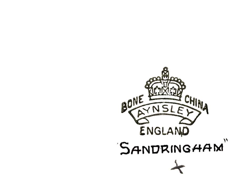 Sandringham (Smooth) Crescent Salad Plate by John  Aynsley & Sons-1