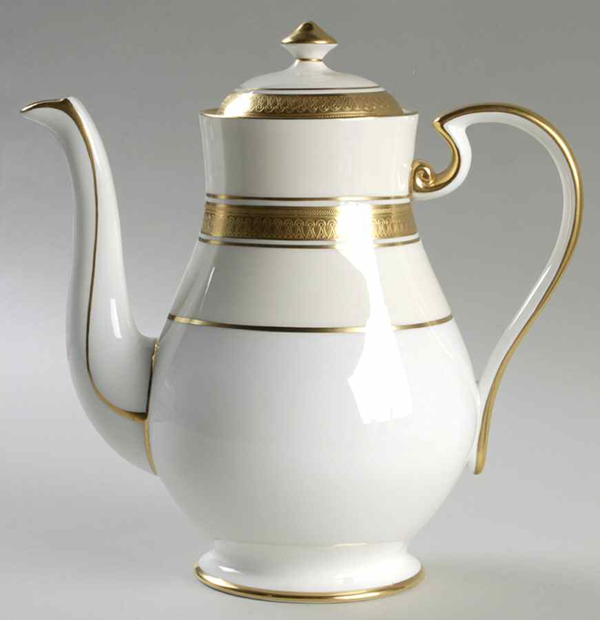 Sandringham (Smooth) Coffee Pot & Lid by John  Aynsley & Sons-1