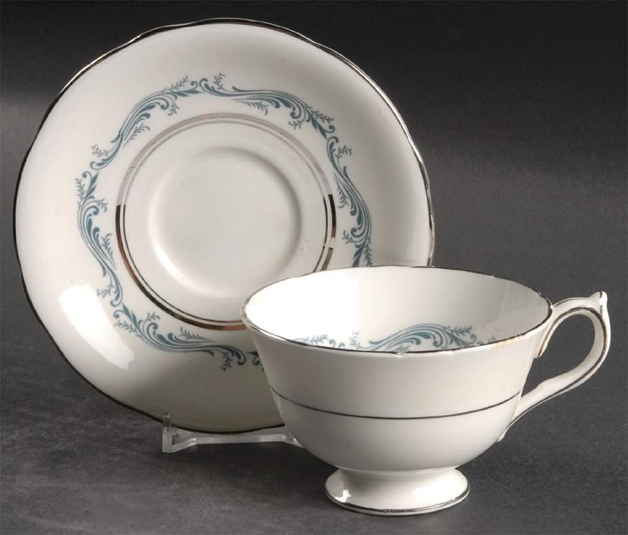Denver Footed Cup & Saucer Set by John  Aynsley & Sons-1