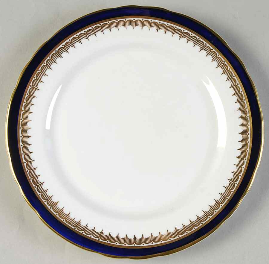 Embassy Cobalt Blue (Scalloped) Salad Plate by John  Aynsley & Sons-1