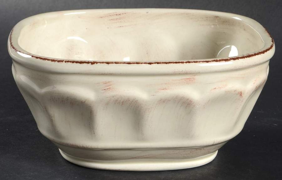 Tranquility Ivory Square Soup Bowl by American Atelier-1