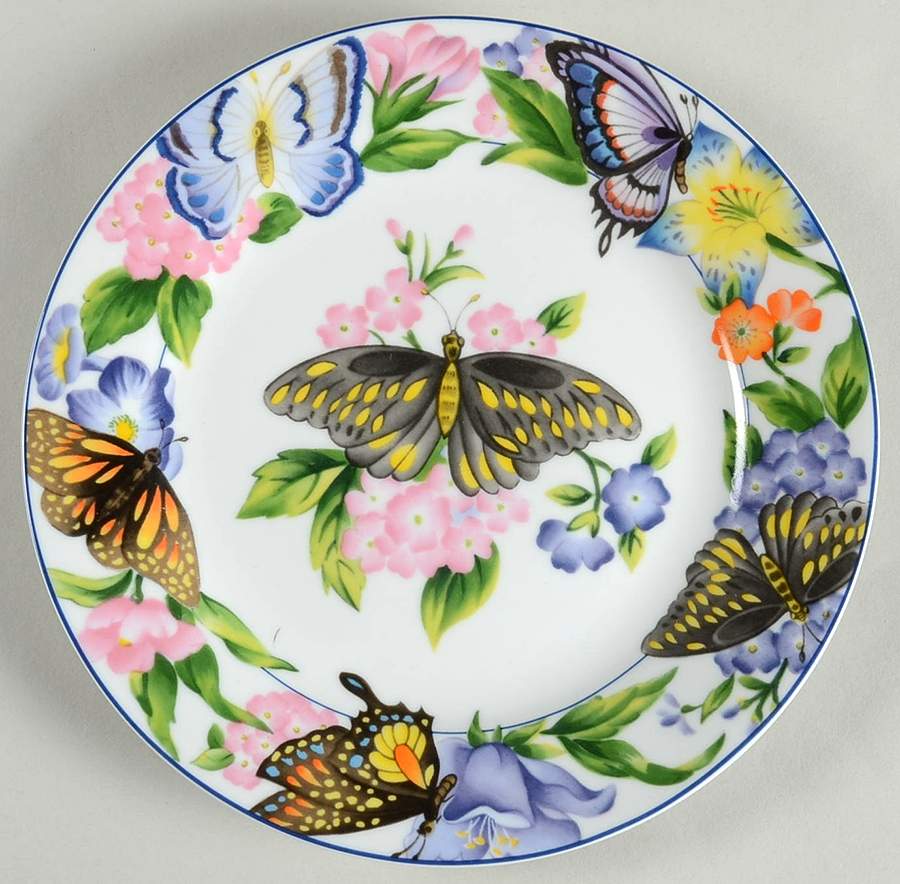 Butterfly Salad/Dessert Plate by American Atelier-1