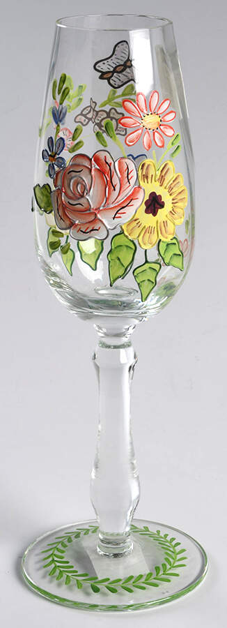 Floral Daze Glassware Champagne Flute by American Atelier-1
