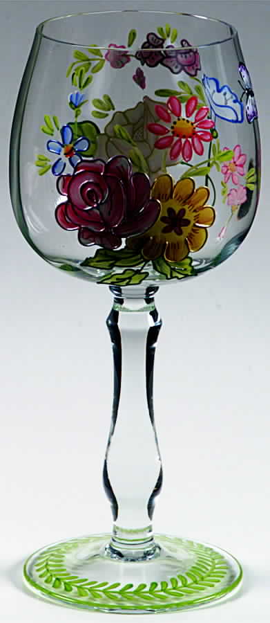 Floral Daze Glassware Goblet by American Atelier-1