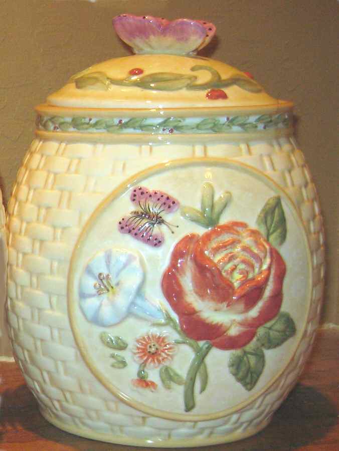 Floral Daze Small Canister & Lid by American Atelier-1