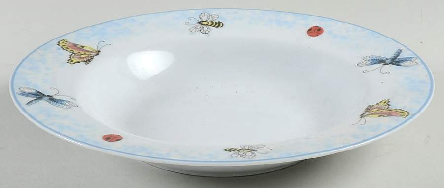 Floral Garden Rim Soup Bowl by American Atelier-1
