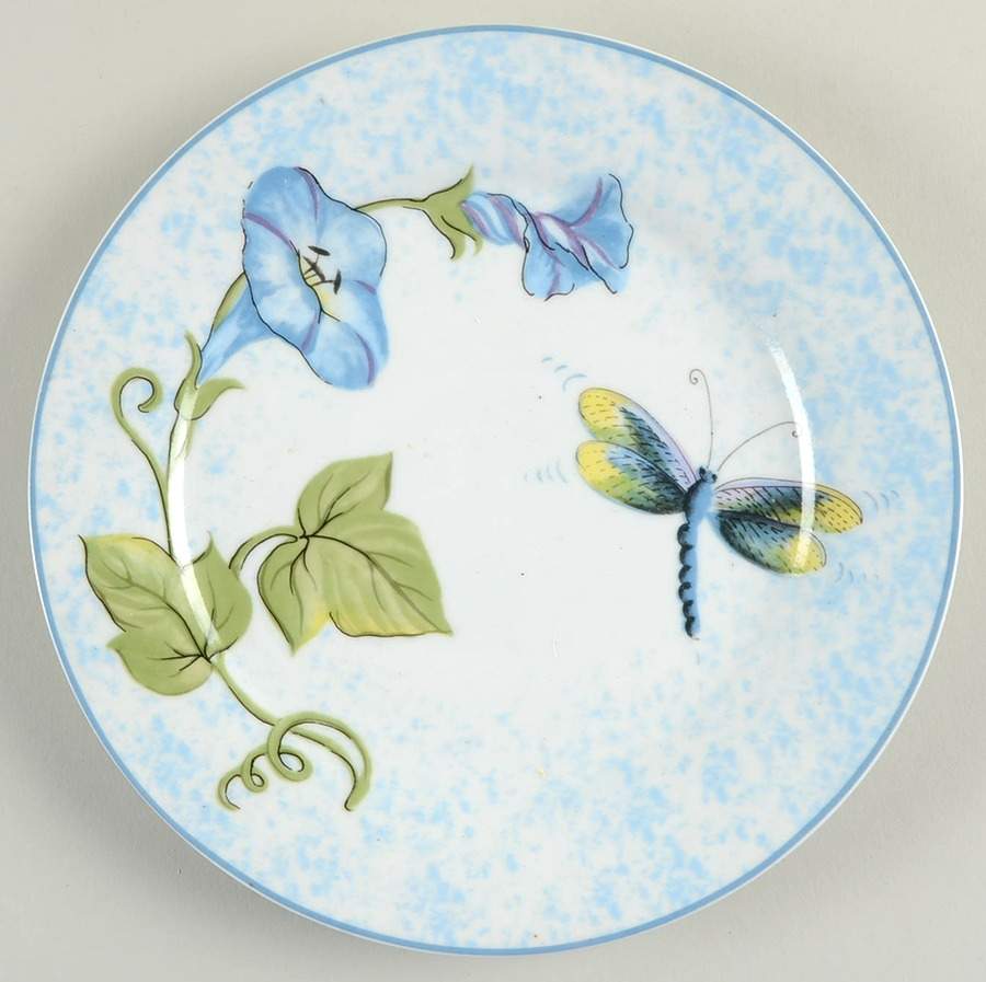 Floral Garden Salad/Dessert Plate by American Atelier-1