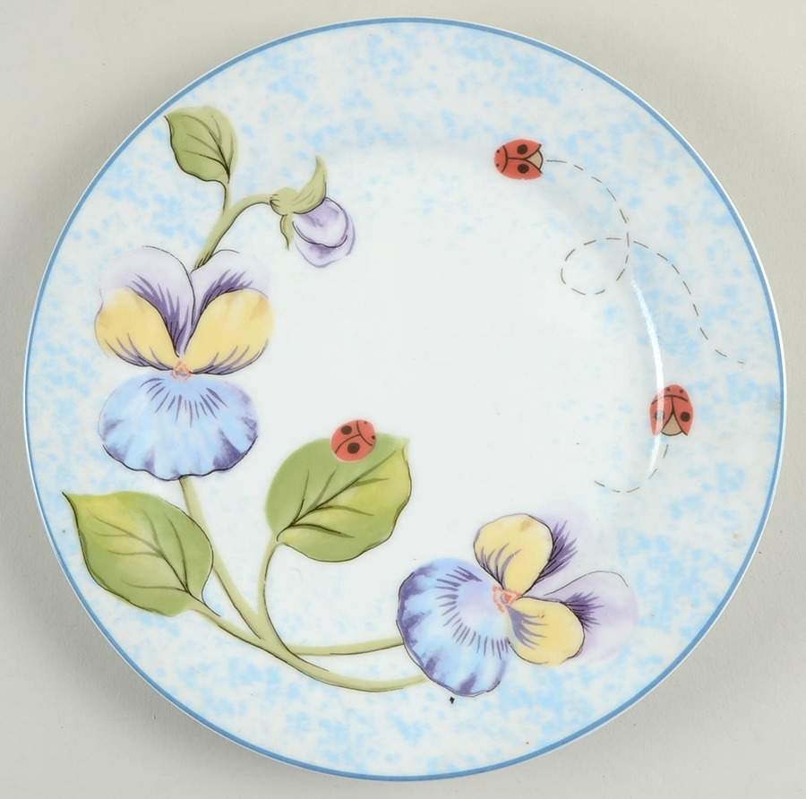 Floral Garden Salad/Dessert Plate by American Atelier-1