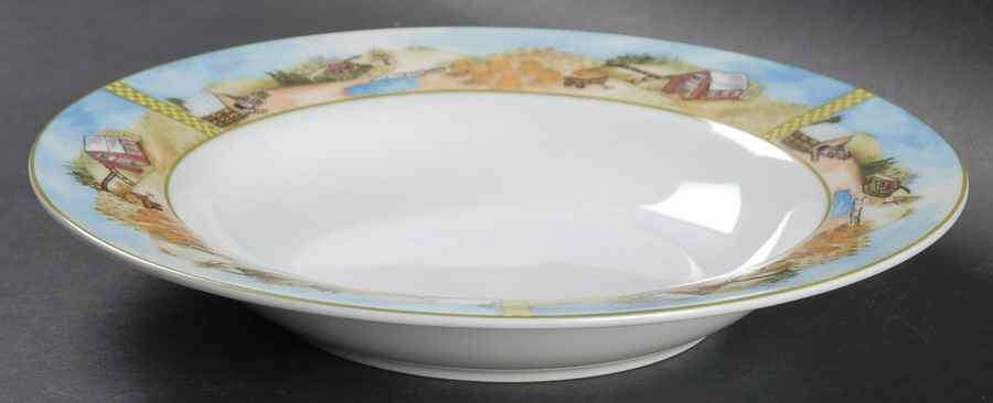 Ol' Mcdonald Rim Soup Bowl by American Atelier-1