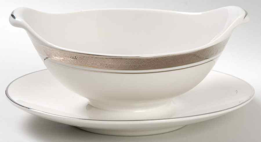 Renee Gravy Boat with Attached Underplate by Aladdin - USA-1